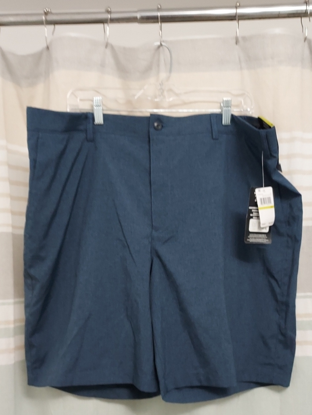 NWT PGA Tour Men's Navy Heather Blue Golf Shorts